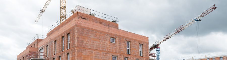 Immeuble en maçonnerie roulée. Résidence la Clef des Champs, Route de Strasbourg 67087 ACHENHEIM. Brique Porotherm CITIbric, Brique à Bancher.
